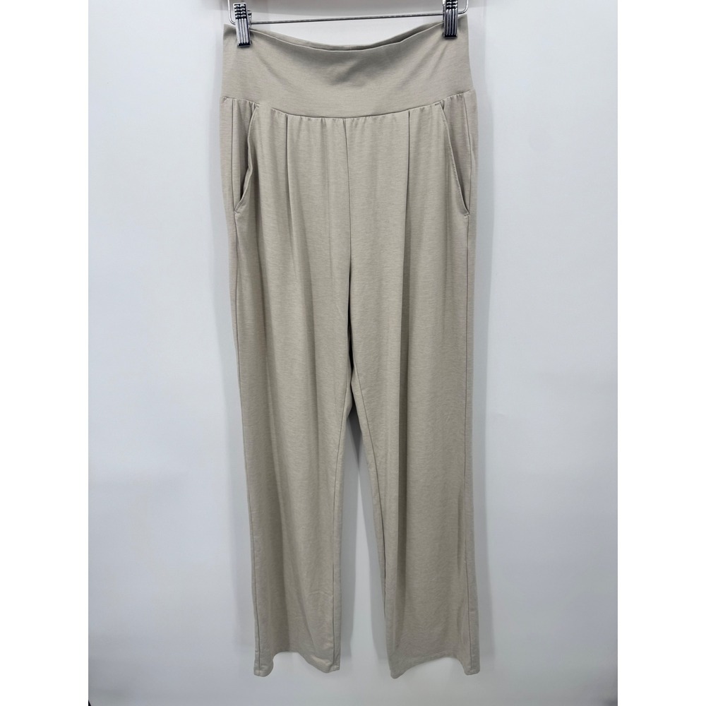 Vuori Lux At Ease Straight Pant Women S Heathered Beige High Rise VW4068